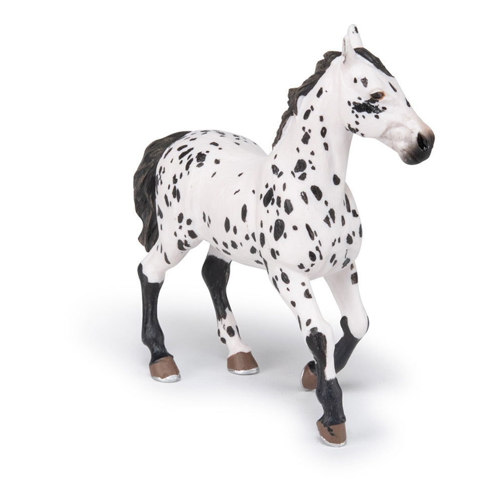Papo Horse and Ponies Black Appaloosa Horse Toy Figure