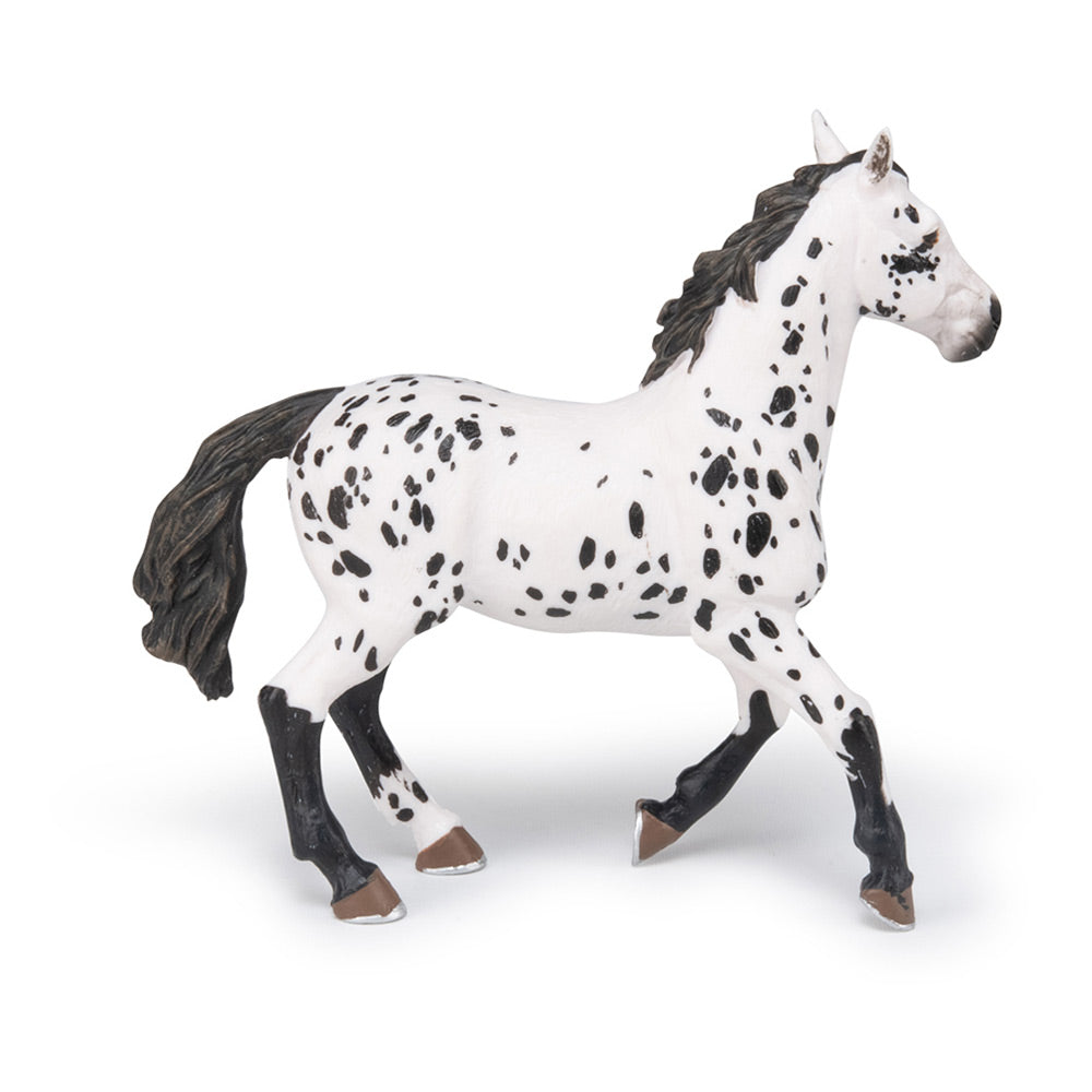 Papo Horse and Ponies Black Appaloosa Horse Toy Figure