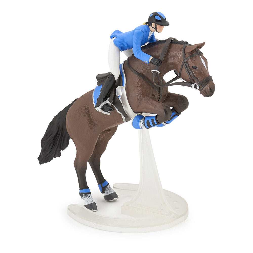 Papo Horse and Ponies Jumping Horse with Riding Girl Toy Figure