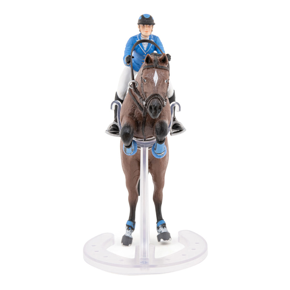 Papo Horse and Ponies Jumping Horse with Riding Girl Toy Figure