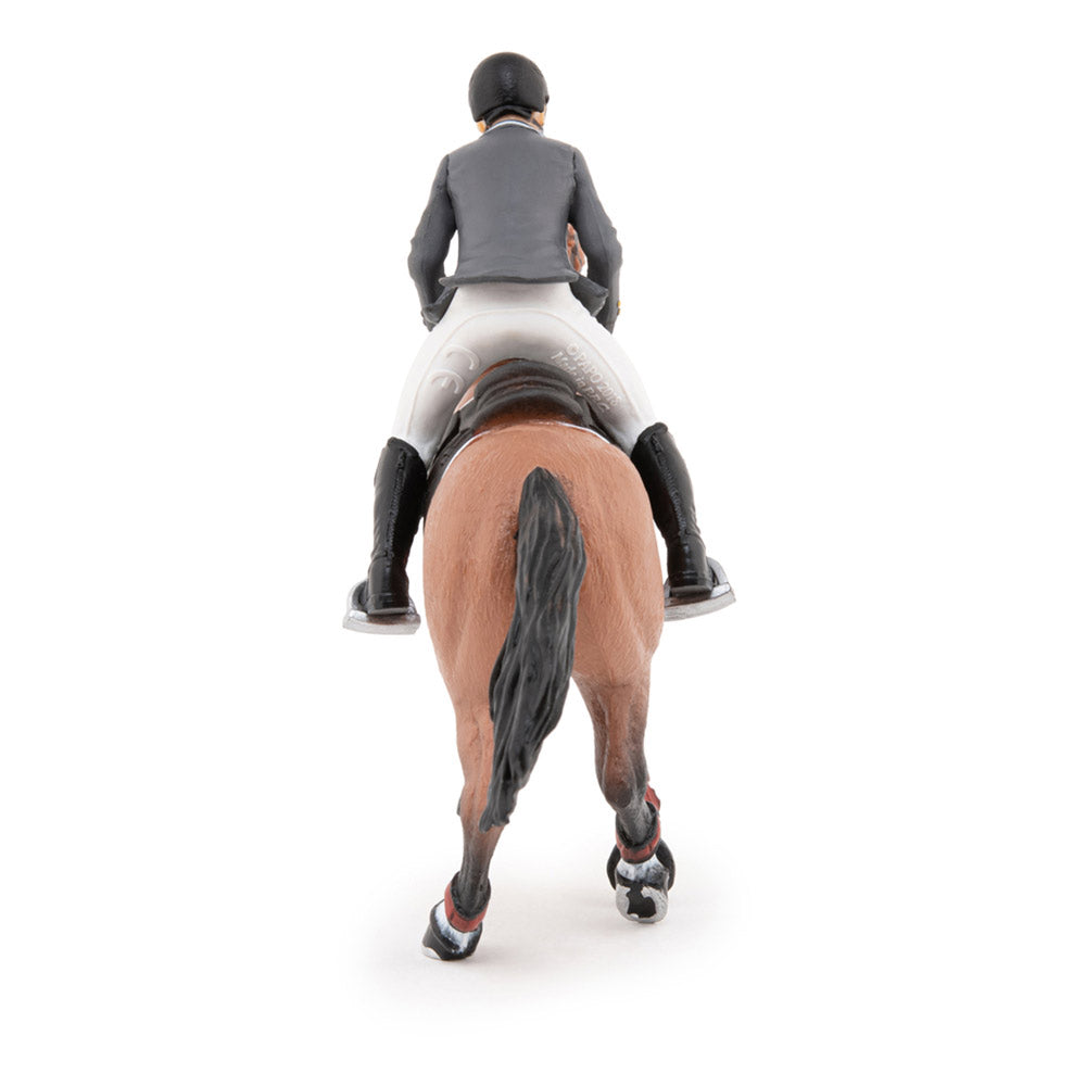 Papo Horse and Ponies Competition Horse with Rider Toy Figure