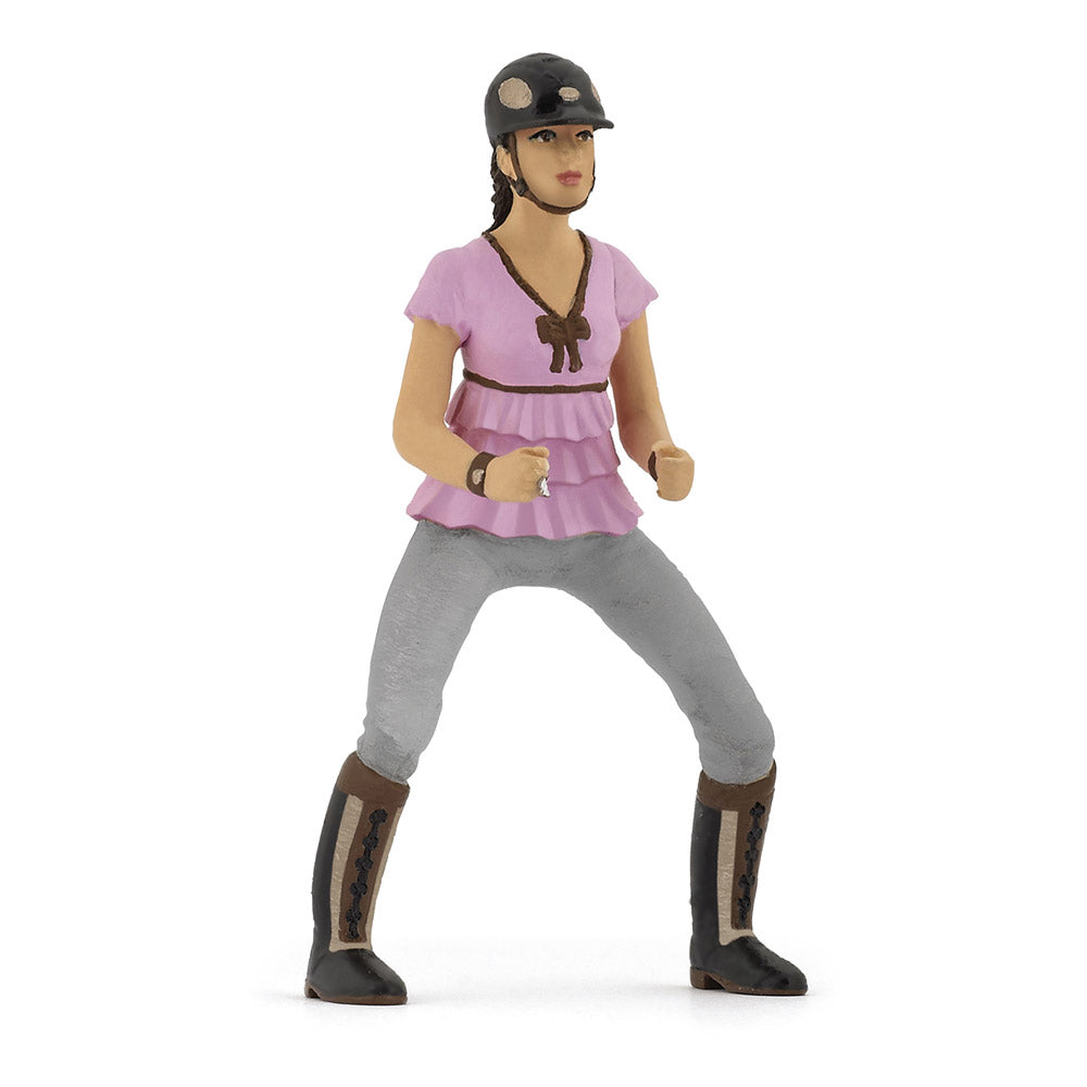 Papo Horse and Ponies Trendy Riding Girl Pink Toy Figure