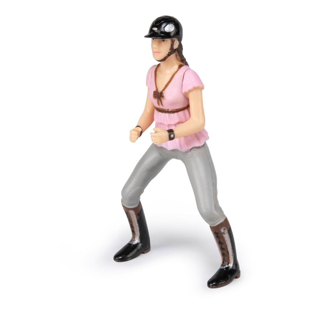Papo Horse and Ponies Trendy Riding Girl Pink Toy Figure