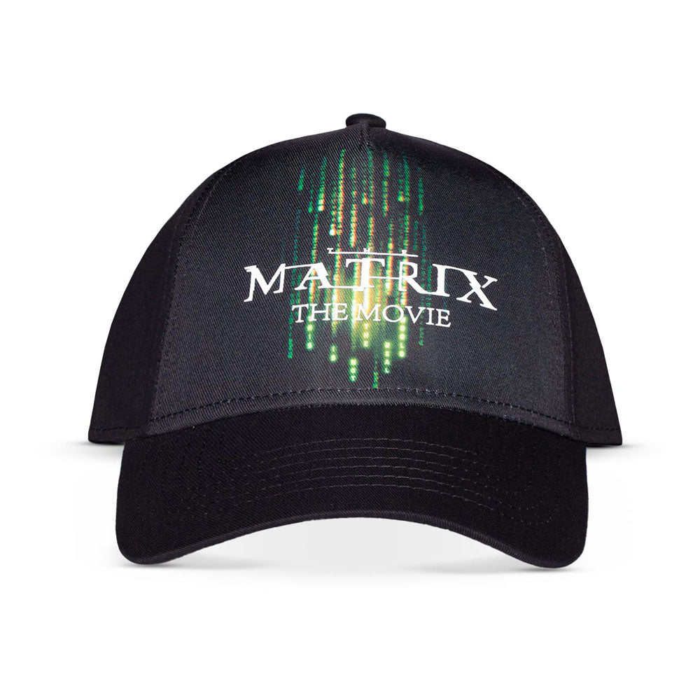 The Matrix Resurrections Green Poster Logo Adjustable Baseball Cap
