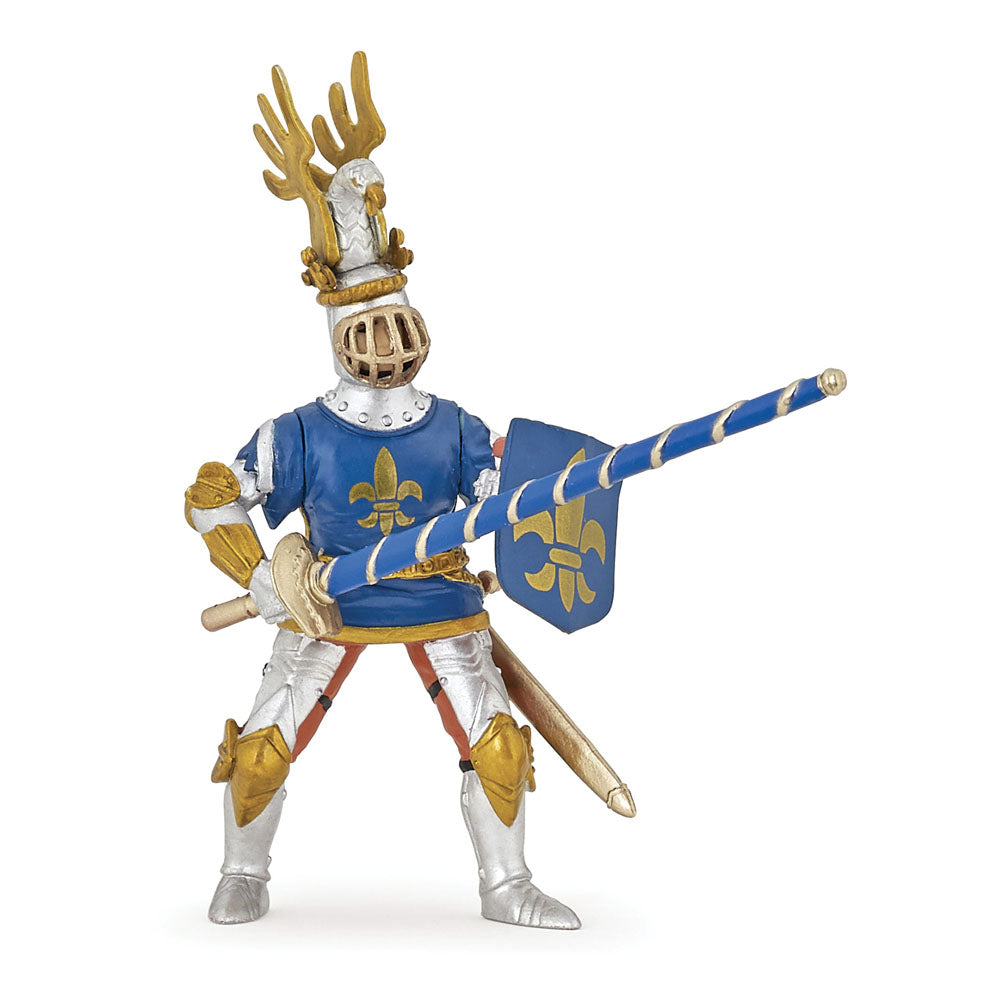 Papo Fantasy World Blue Knight Fleur de Lys Toy Figure