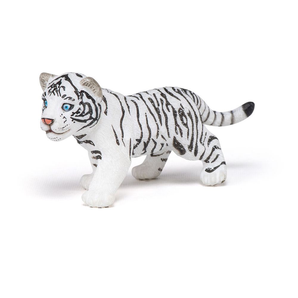 Papo Wild Animal Kingdom White Tiger Cub Toy Figure