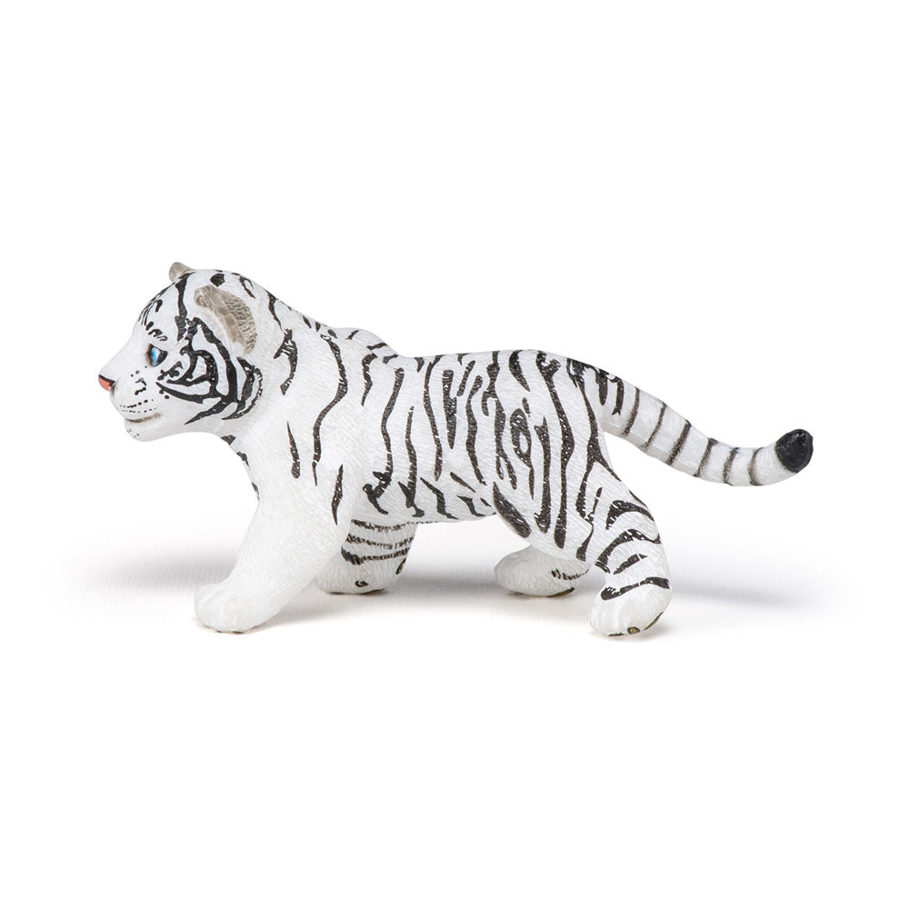 Papo Wild Animal Kingdom White Tiger Cub Toy Figure
