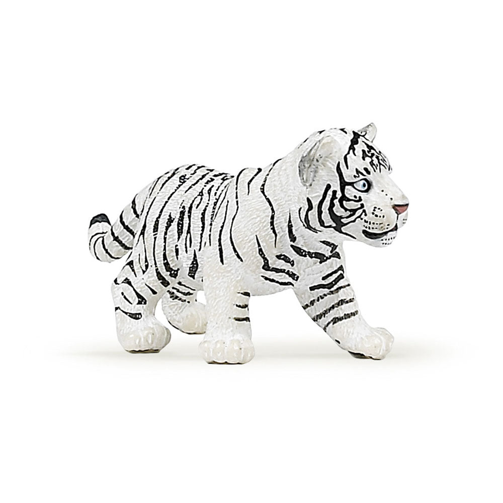 Papo Wild Animal Kingdom White Tiger Cub Toy Figure