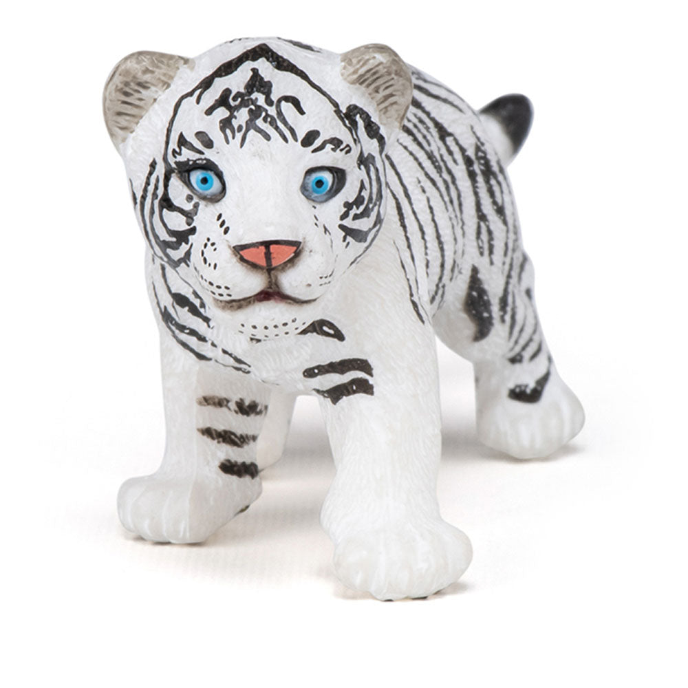 Papo Wild Animal Kingdom White Tiger Cub Toy Figure