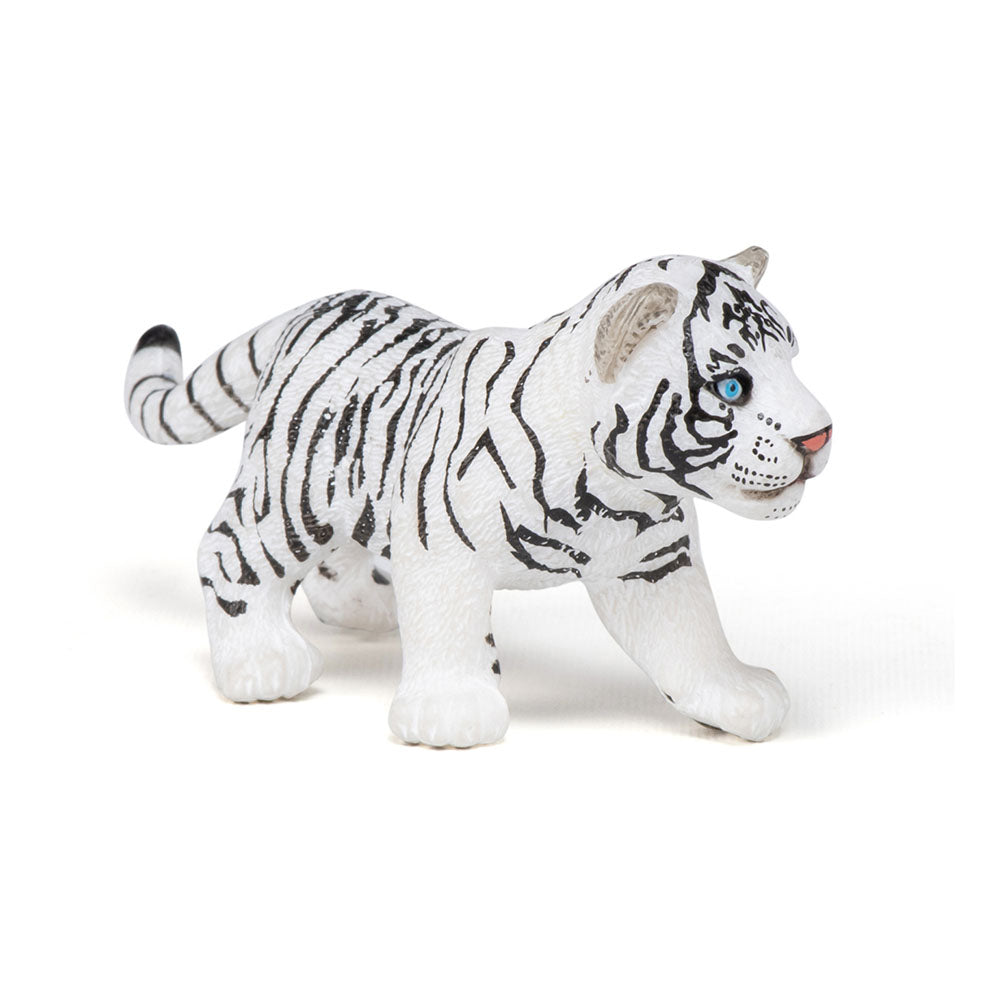Papo Wild Animal Kingdom White Tiger Cub Toy Figure