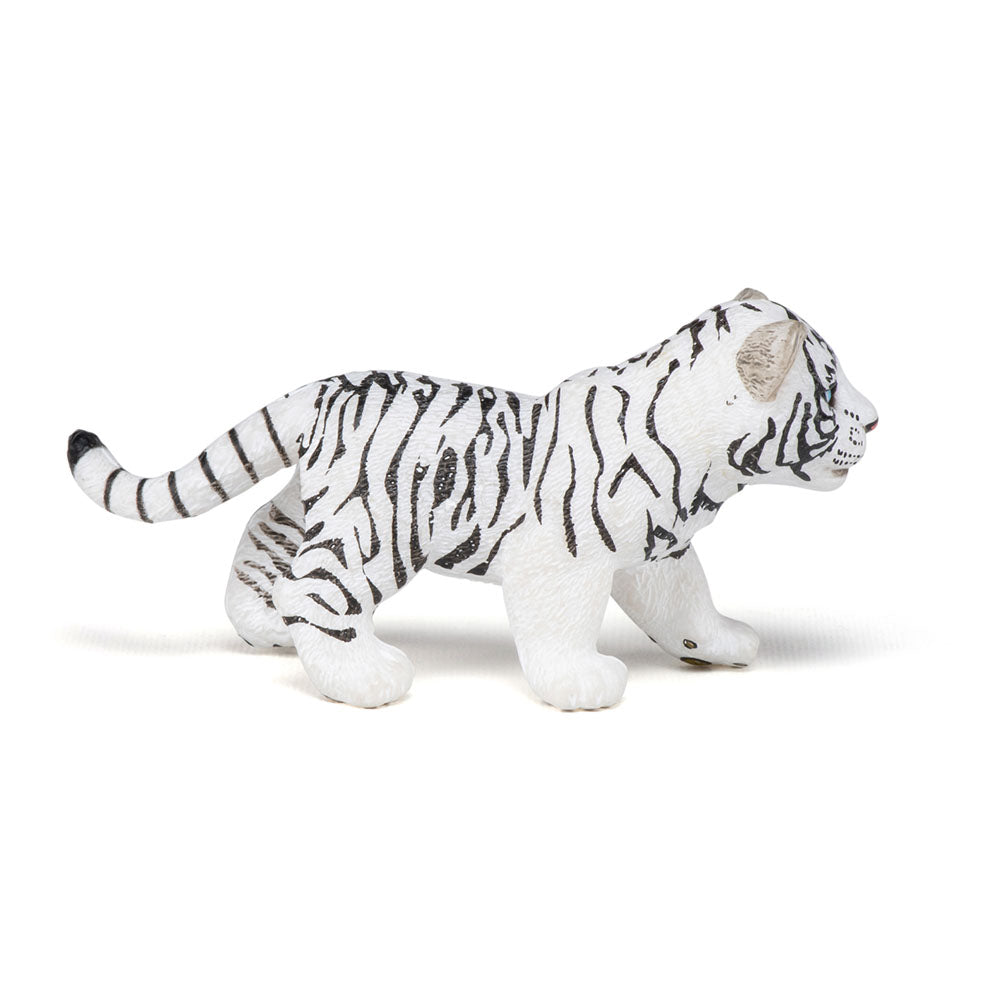 Papo Wild Animal Kingdom White Tiger Cub Toy Figure
