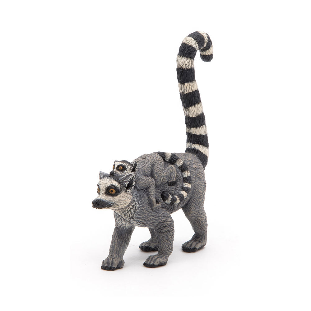 Papo Wild Animal Kingdom Lemur and Baby Toy Figure