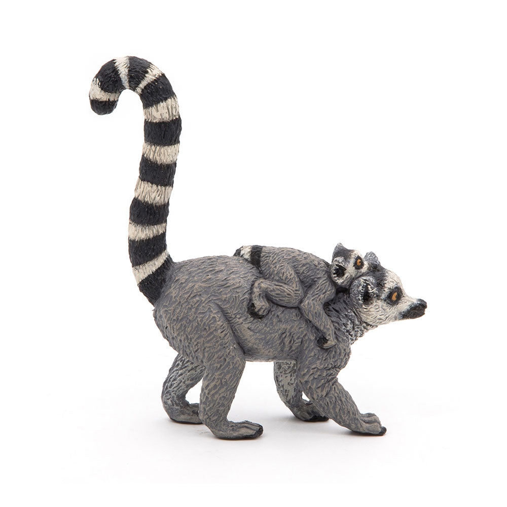 Papo Wild Animal Kingdom Lemur and Baby Toy Figure