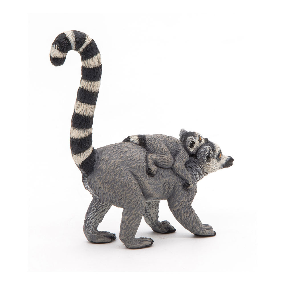 Papo Wild Animal Kingdom Lemur and Baby Toy Figure