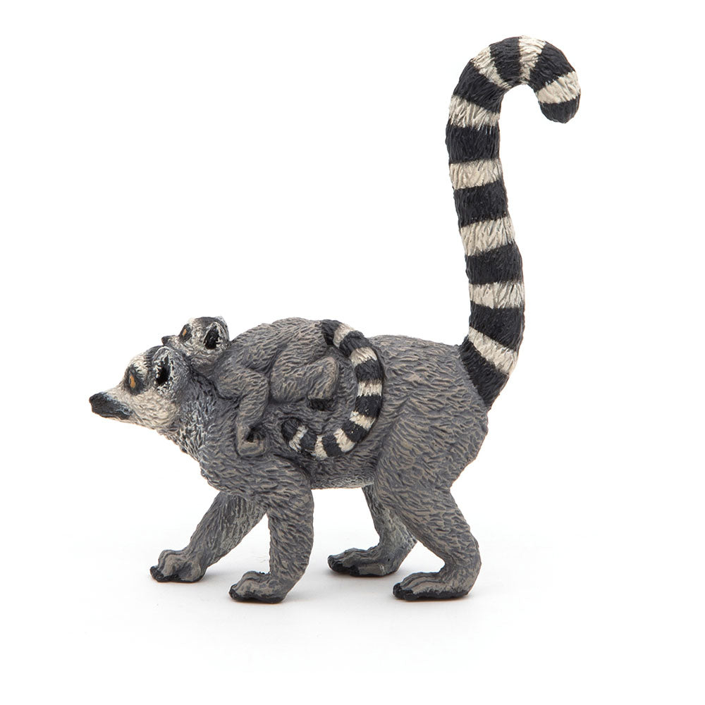 Papo Wild Animal Kingdom Lemur and Baby Toy Figure
