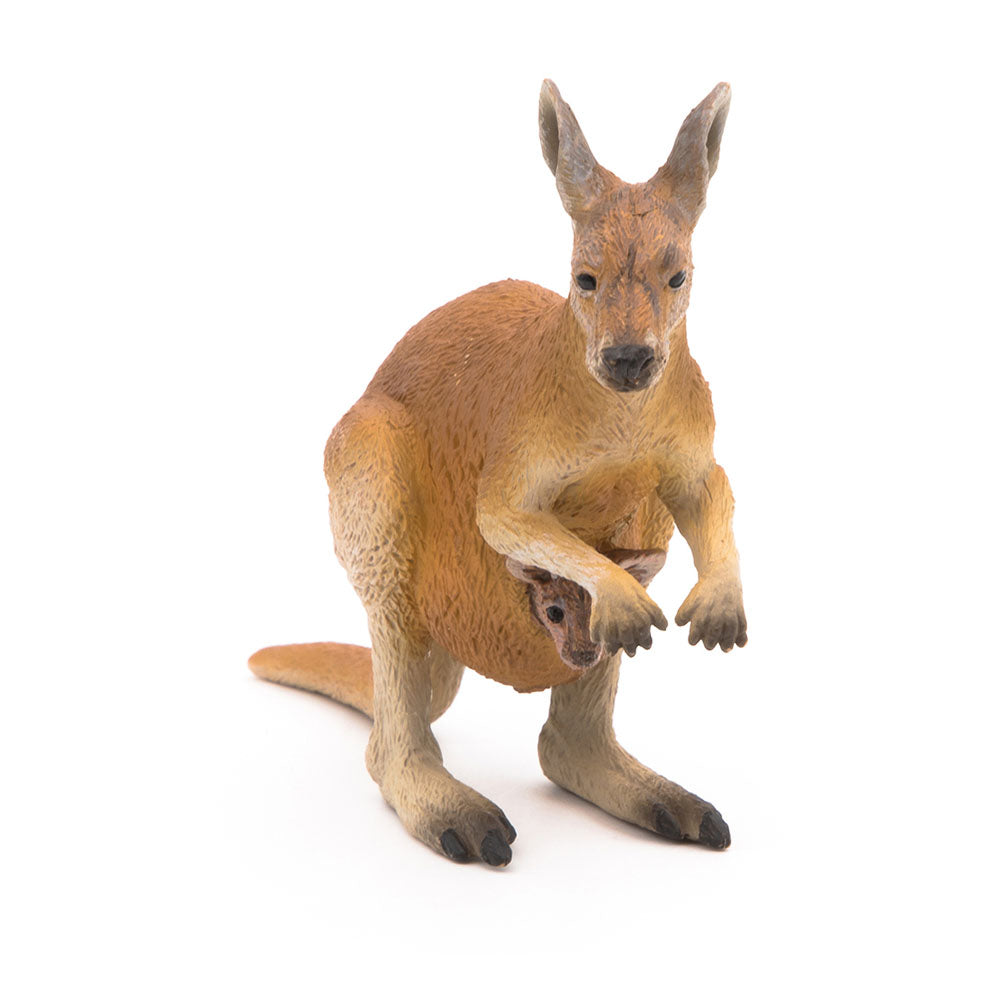 Papo Wild Animal Kingdom Kangaroo with Joey Toy Figure