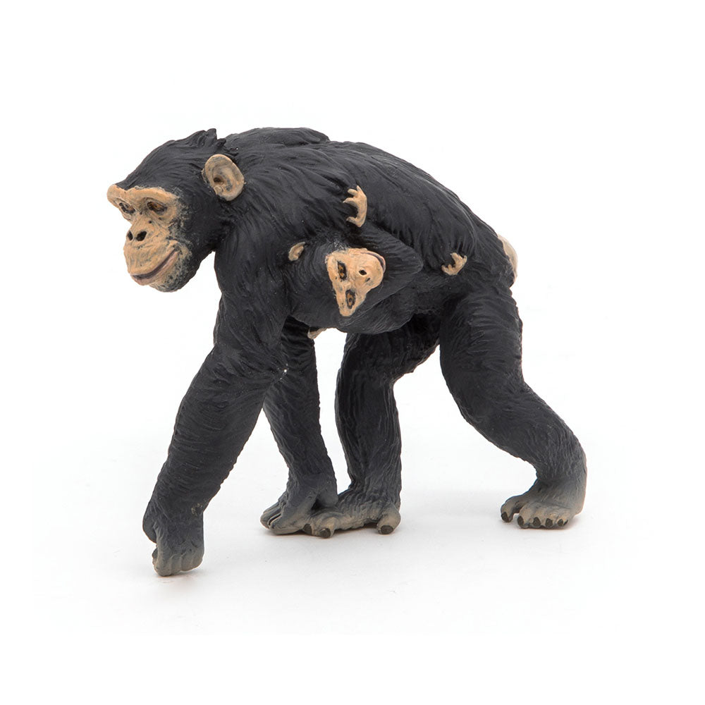 Papo Wild Animal Kingdom Chimpanzee and Baby Toy Figure