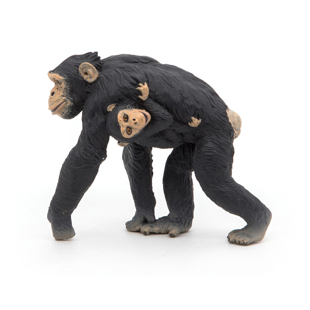 Papo Wild Animal Kingdom Chimpanzee and Baby Toy Figure