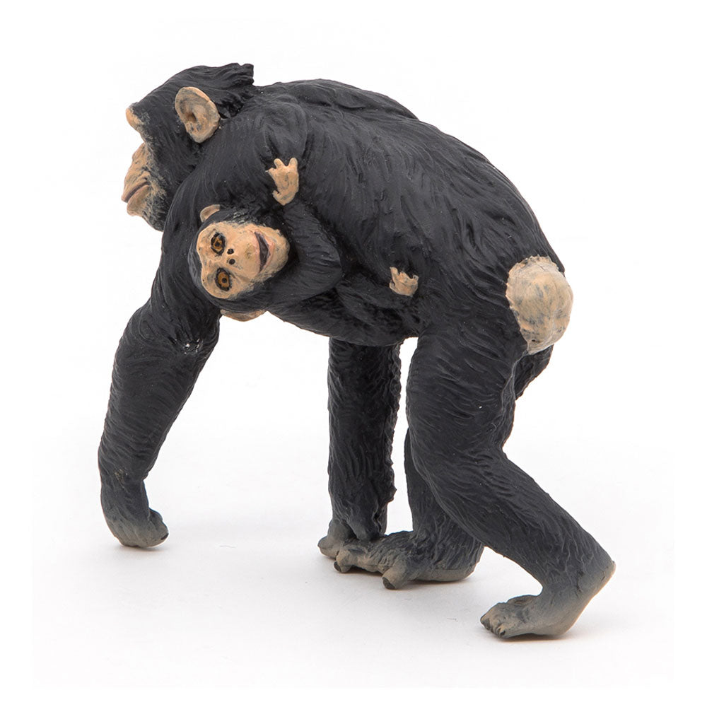 Papo Wild Animal Kingdom Chimpanzee and Baby Toy Figure