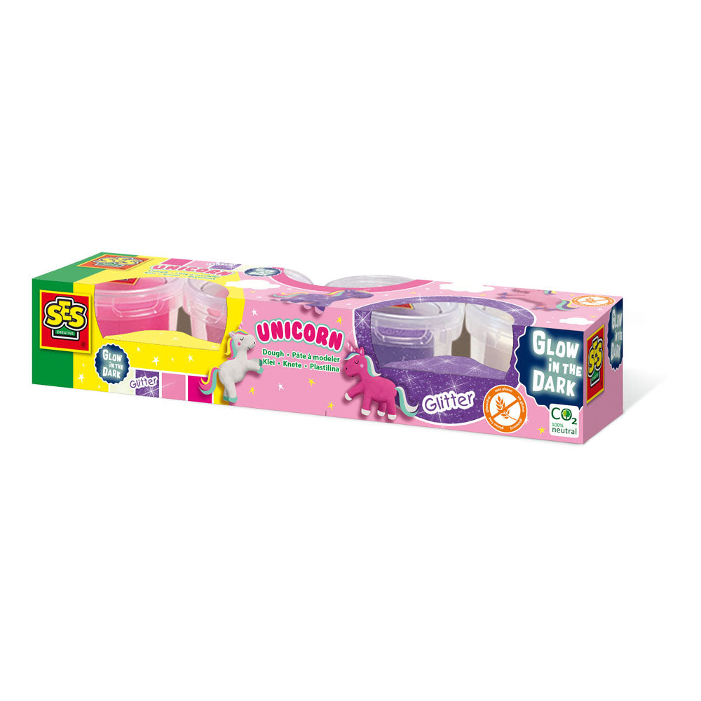 SES Creative Unicorn Dough Set, 4 Pots