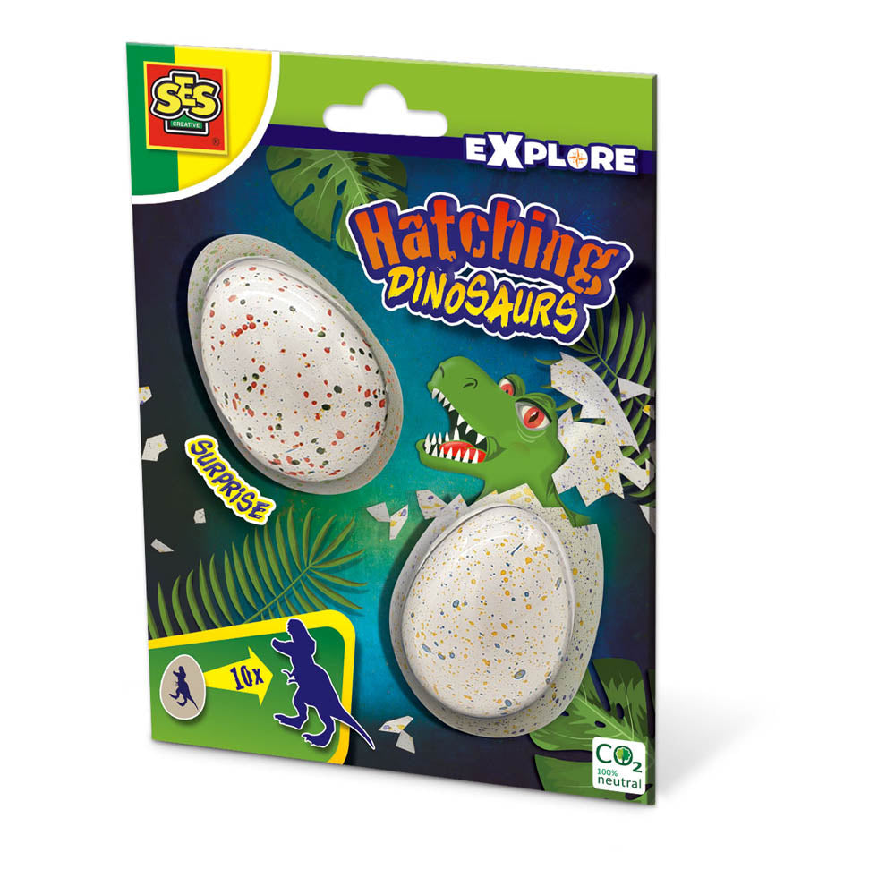 SES Creative Explore Hatching Dinosaurs 2 Surprise Eggs