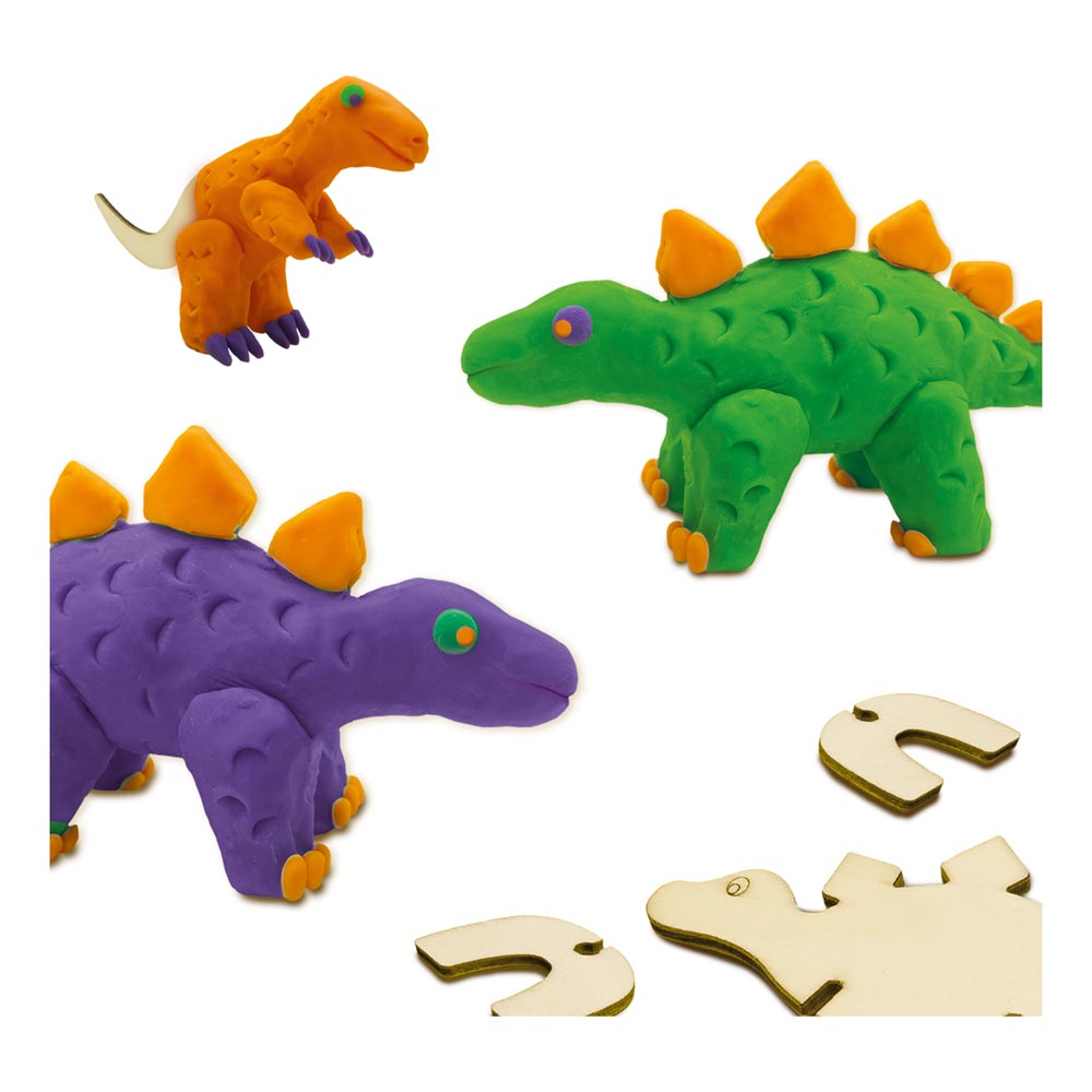 SES Creative Dinosaurs Wooden Skeletons Dough Set