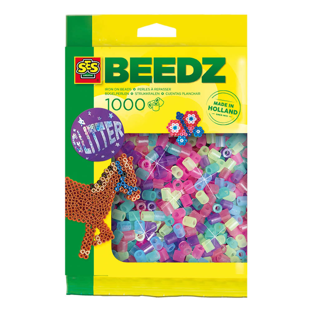 SES Creative Beedz Iron-on Beads 1000 Mix Glitter