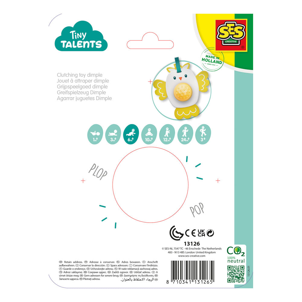 SES Creative Tiny Talents Bird Clutching Sensory Dimple Toy