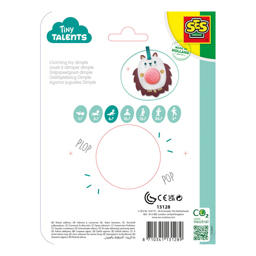 SES Creative Tiny Talents Hedgehog Clutching Sensory Dimple Toy