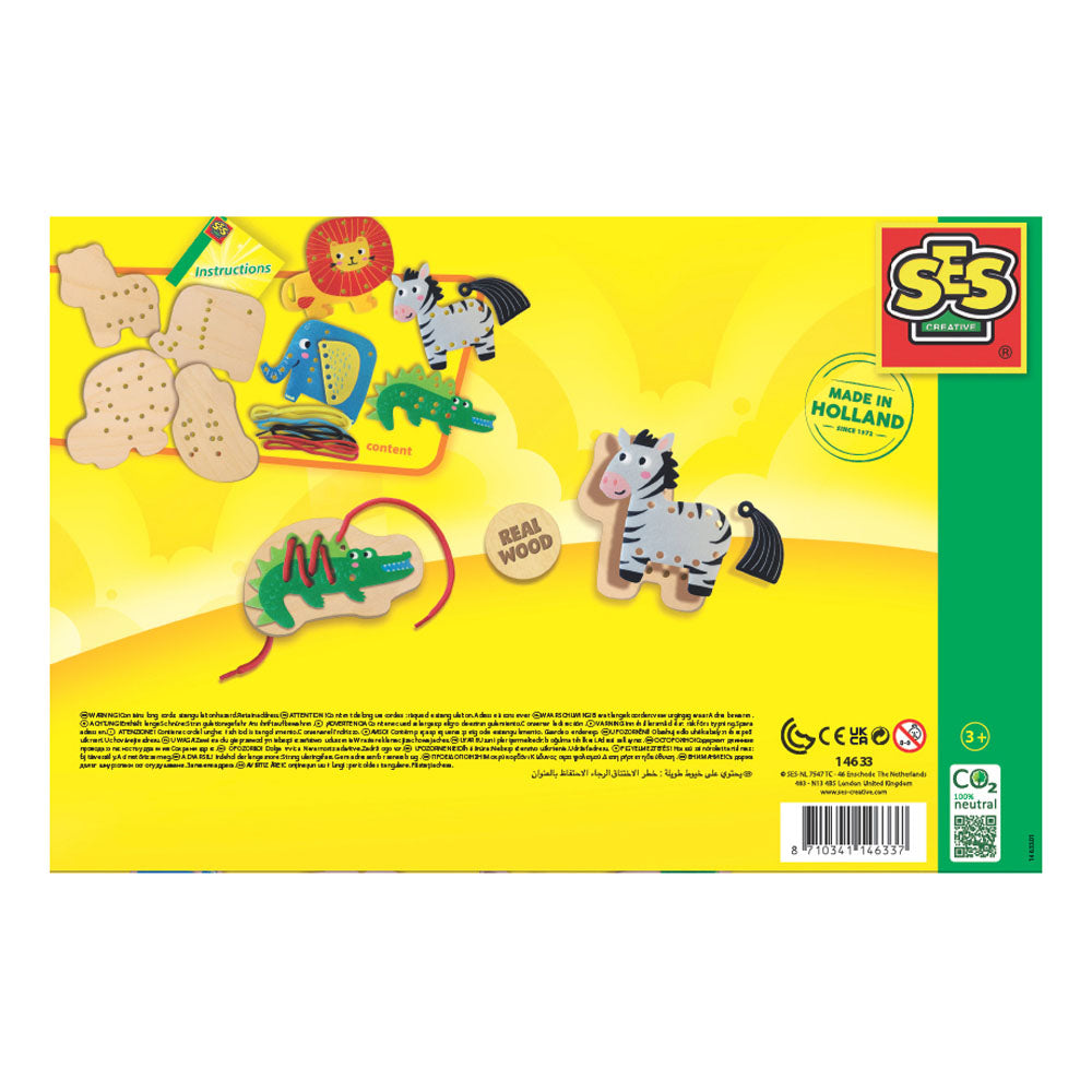 SES Creative Threading Animals Set