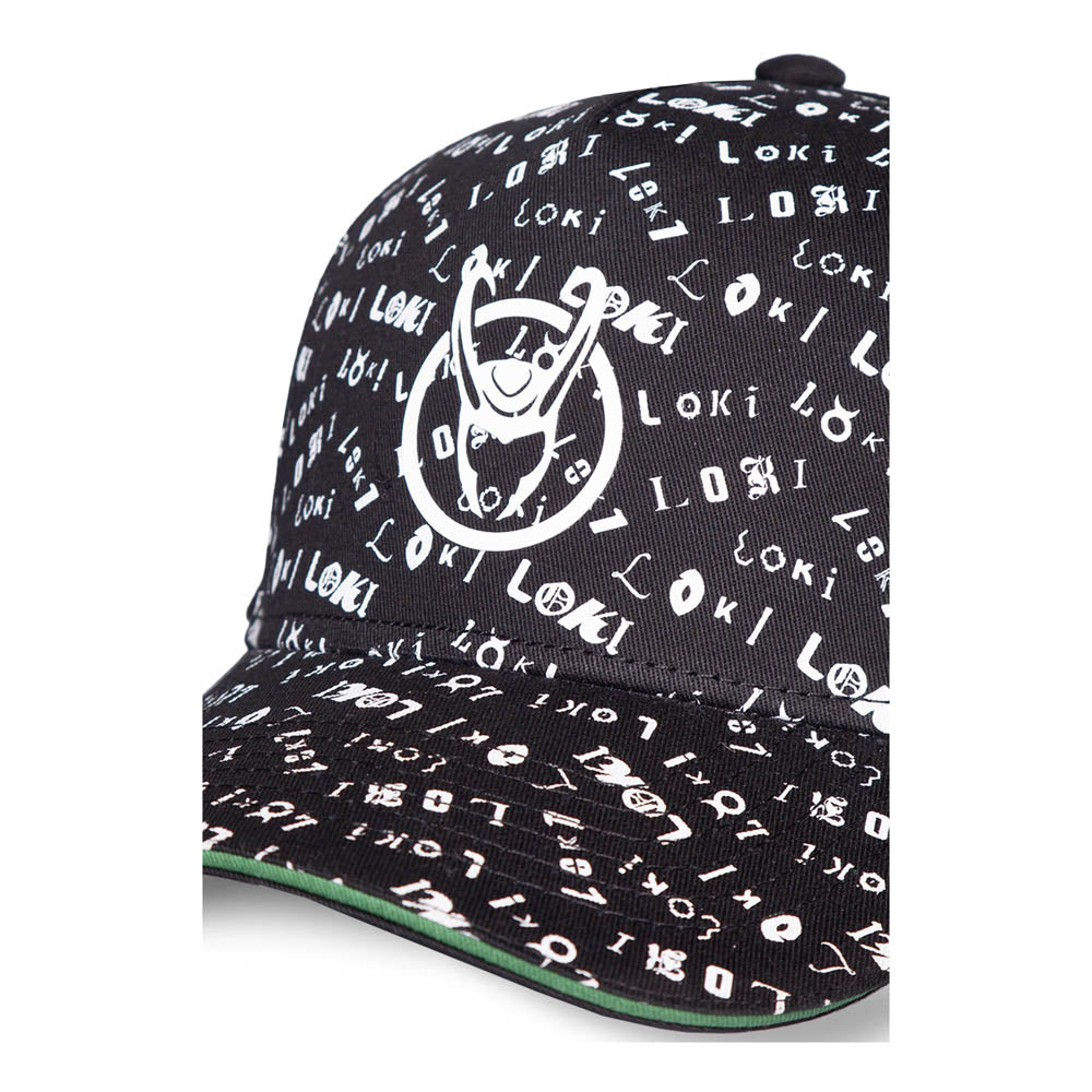 Marvel Comics Loki Logo All-over Print Adjustable Cap