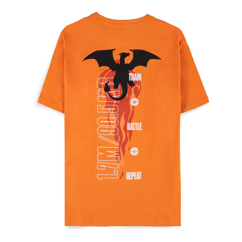 Pokemon Charizard Train Battle Repeat Men's T-Shirt