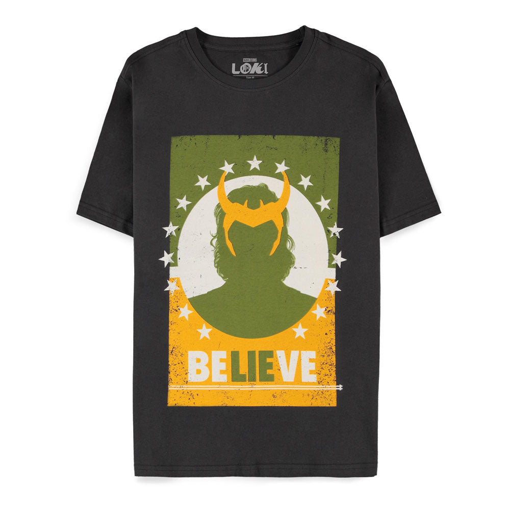 Marvel Comics Loki Believe Poster Men's T-Shirt