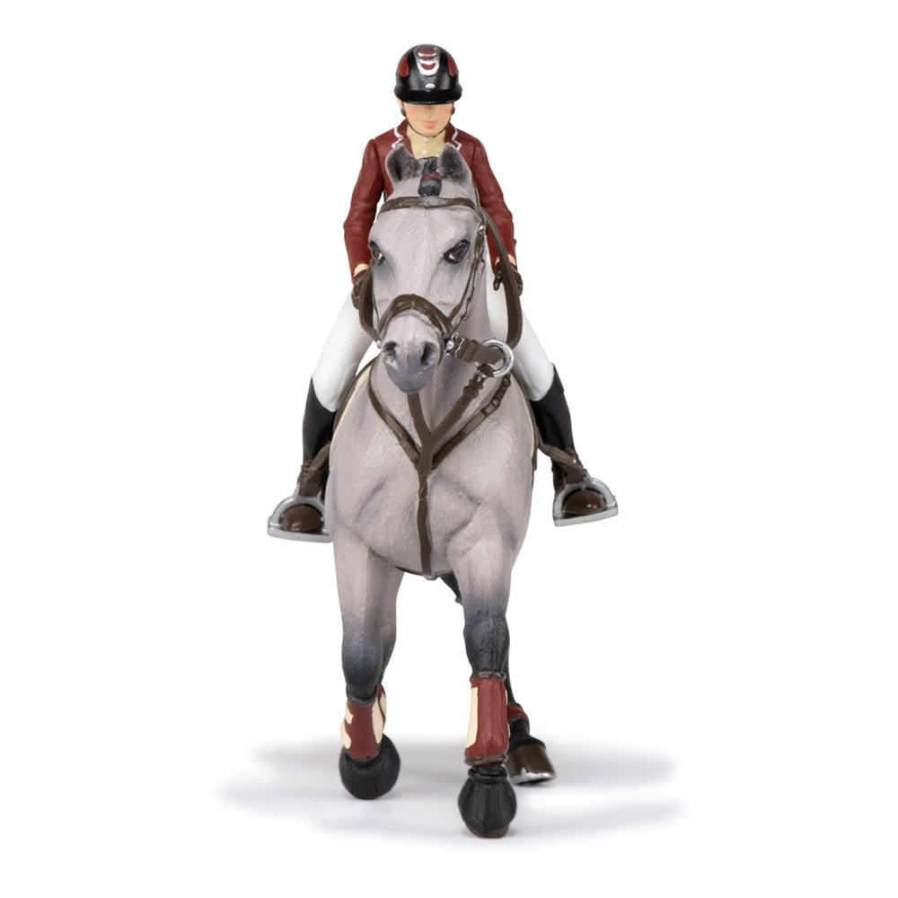Papo Horses and Ponies Competition Horse and Horsewoman Toy Figure