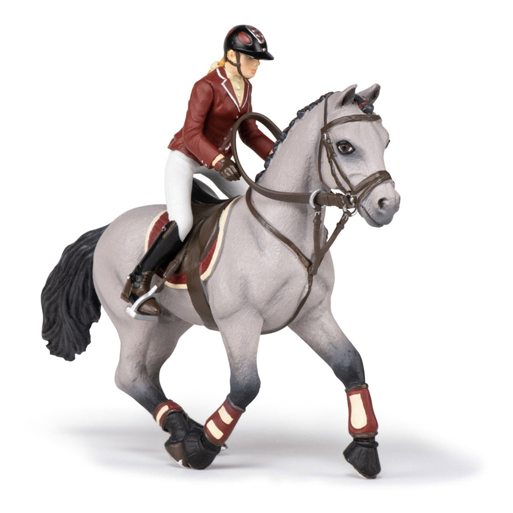 Papo Horses and Ponies Competition Horse and Horsewoman Toy Figure