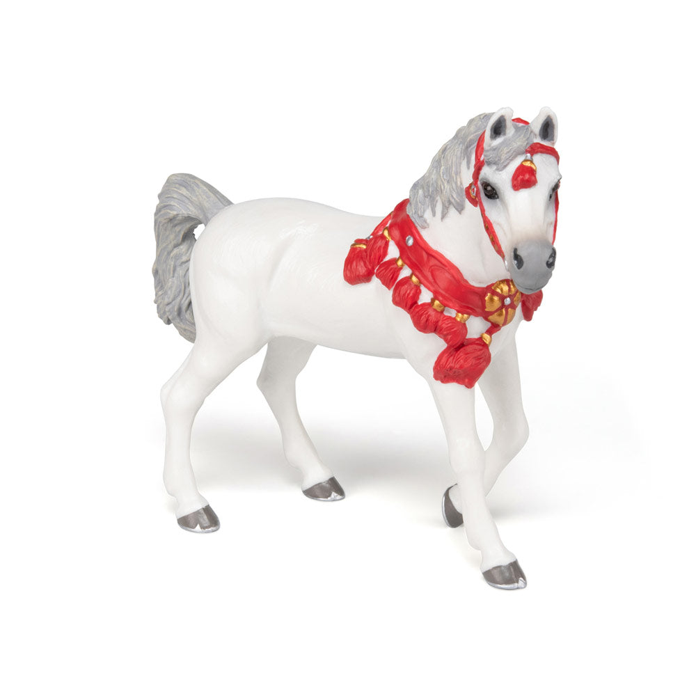 Papo Horses and Ponies White Arabian Horse in Parade Dress Toy Figure