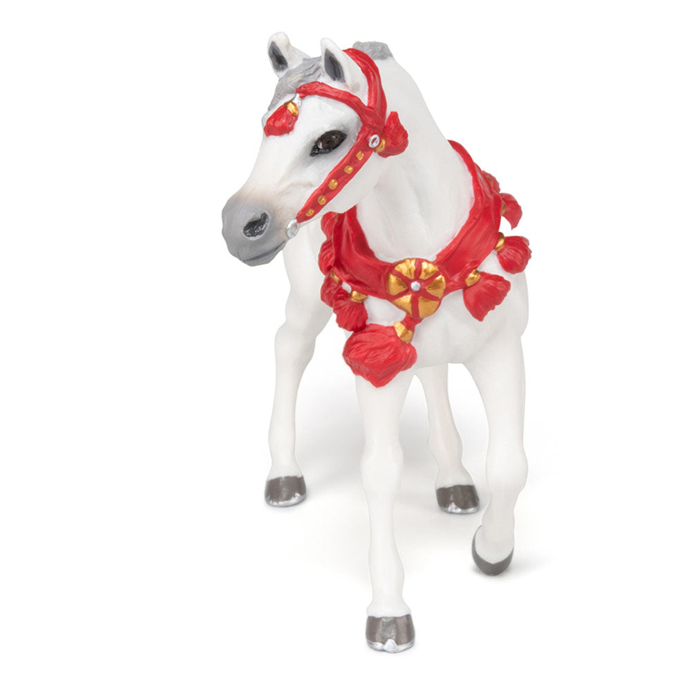 Papo Horses and Ponies White Arabian Horse in Parade Dress Toy Figure