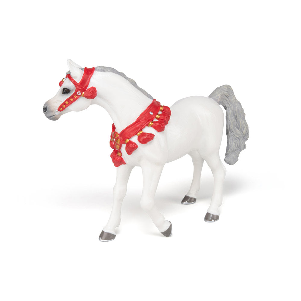 Papo Horses and Ponies White Arabian Horse in Parade Dress Toy Figure