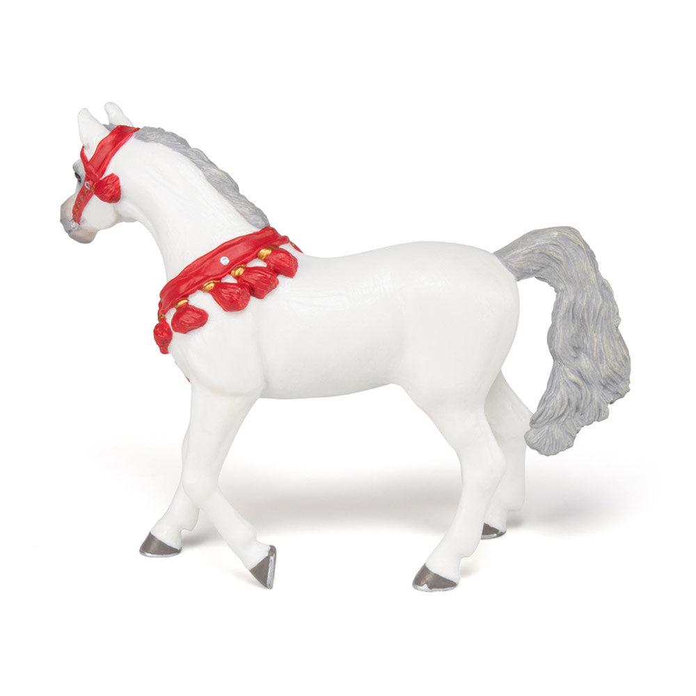 Papo Horses and Ponies White Arabian Horse in Parade Dress Toy Figure