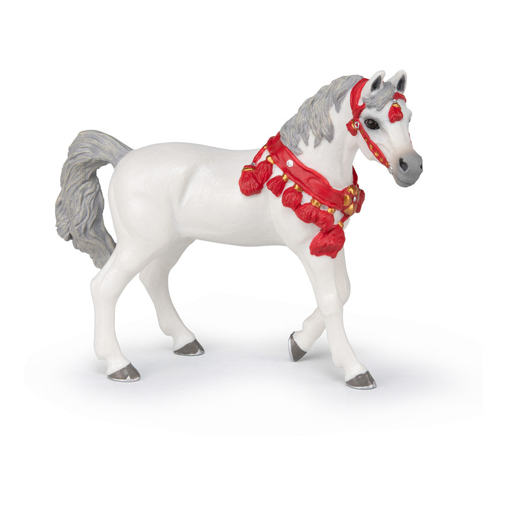 Papo Horses and Ponies White Arabian Horse in Parade Dress Toy Figure