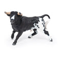 Papo Horses and Ponies Black & White Spanish Bull Toy Figure