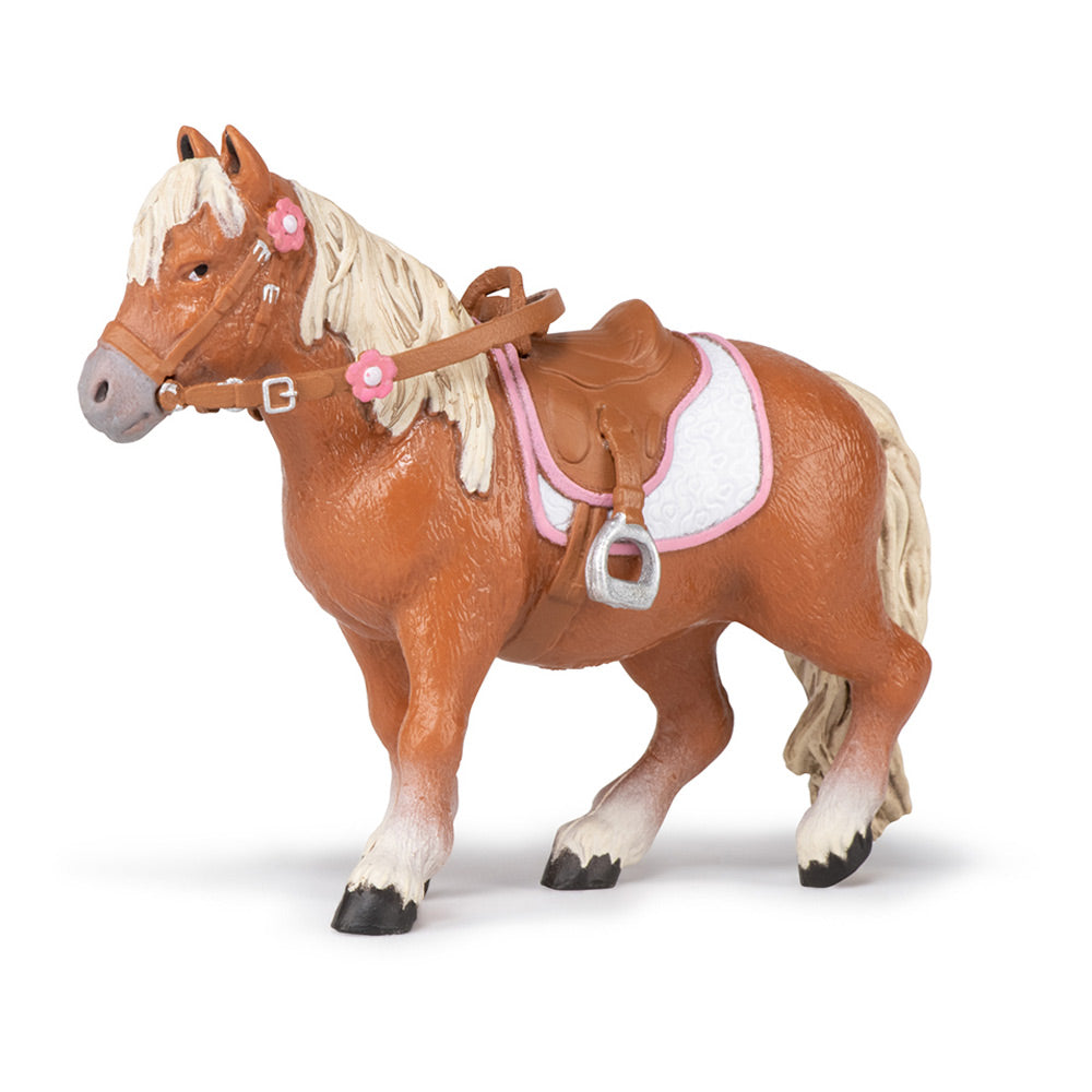 Papo Horses and Ponies Shetland Pony with Saddle Toy Figure