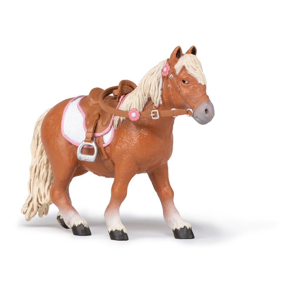 Papo Horses and Ponies Shetland Pony with Saddle Toy Figure