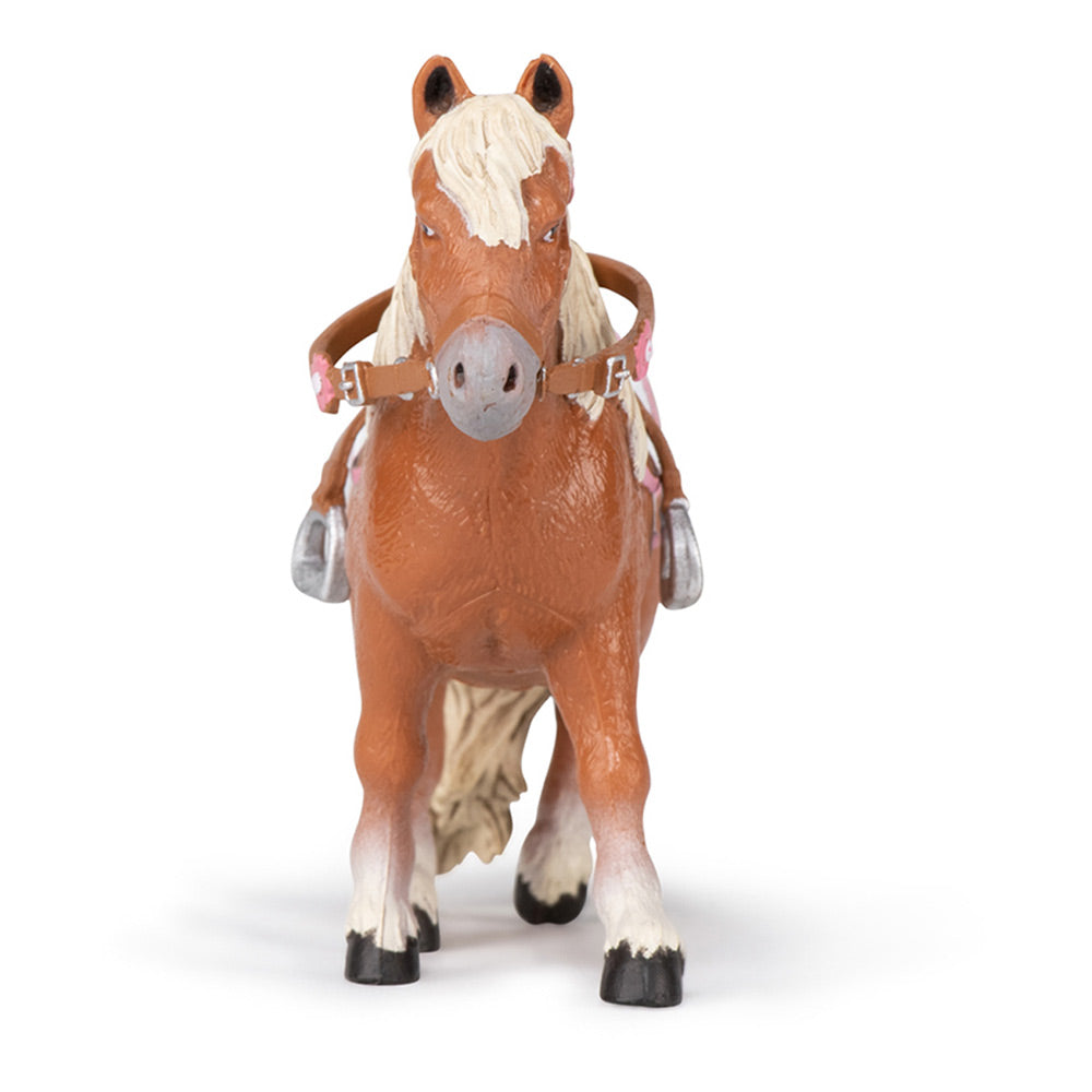 Papo Horses and Ponies Shetland Pony with Saddle Toy Figure