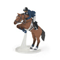 Papo Horses and Ponies Jumping Horse and Horseman Toy Figure