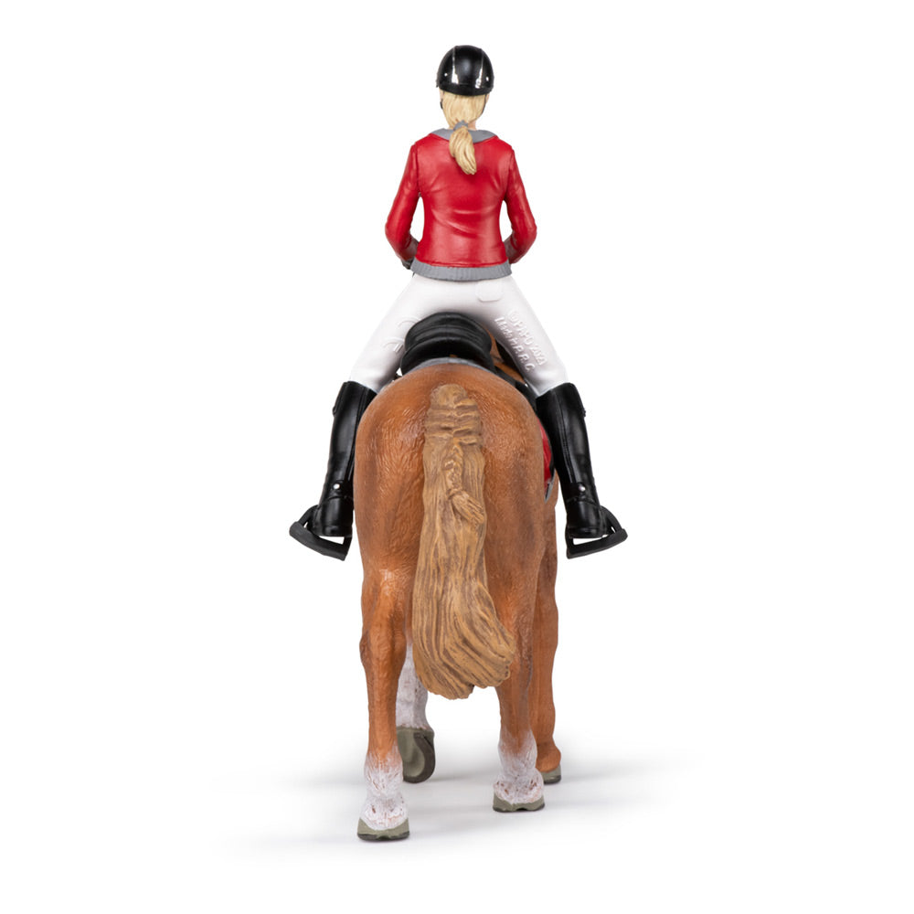 Papo Horses and Ponies Walking Horse and Horsewoman Toy Figure