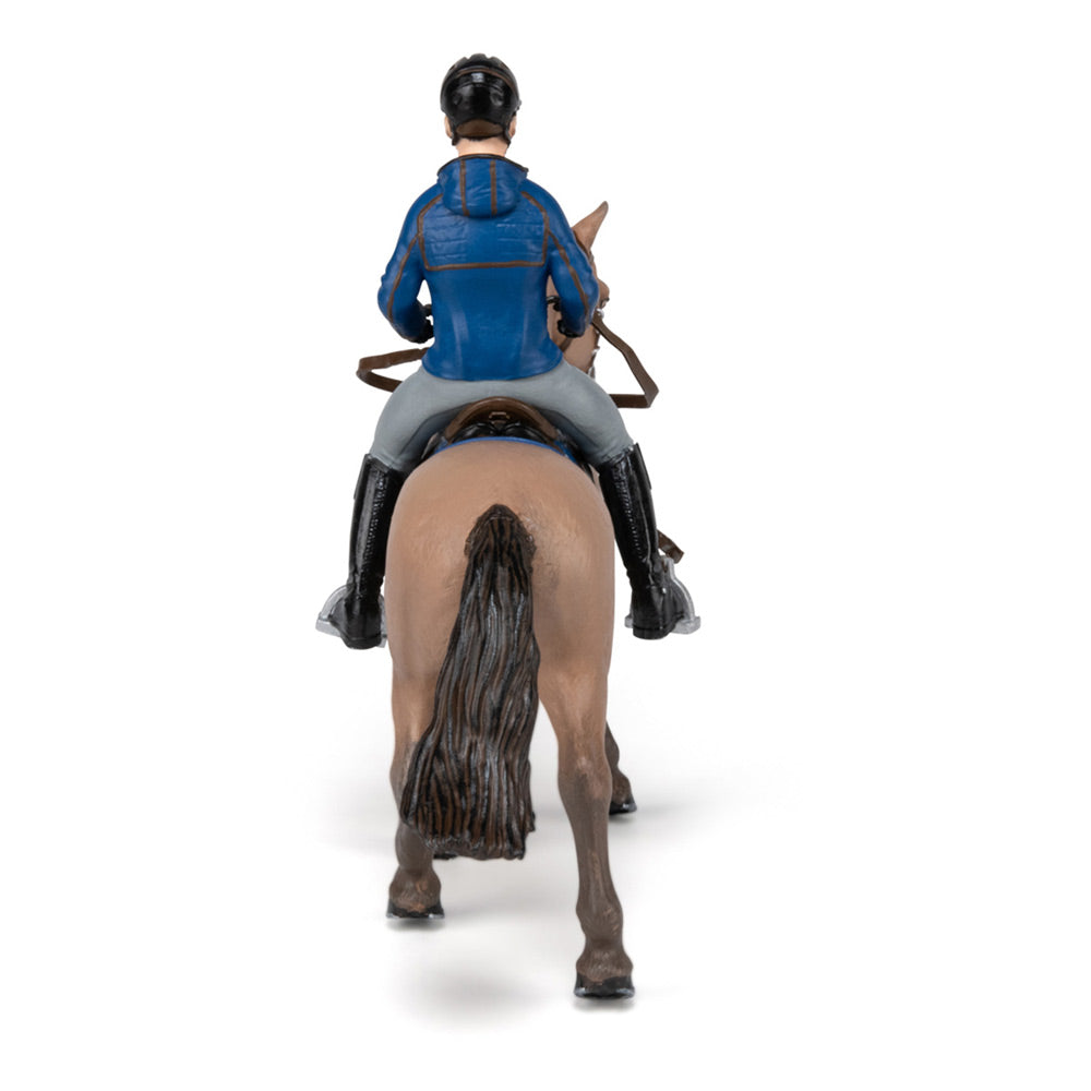 Papo Horses and Ponies Walking Horse and Horseman Toy Figure