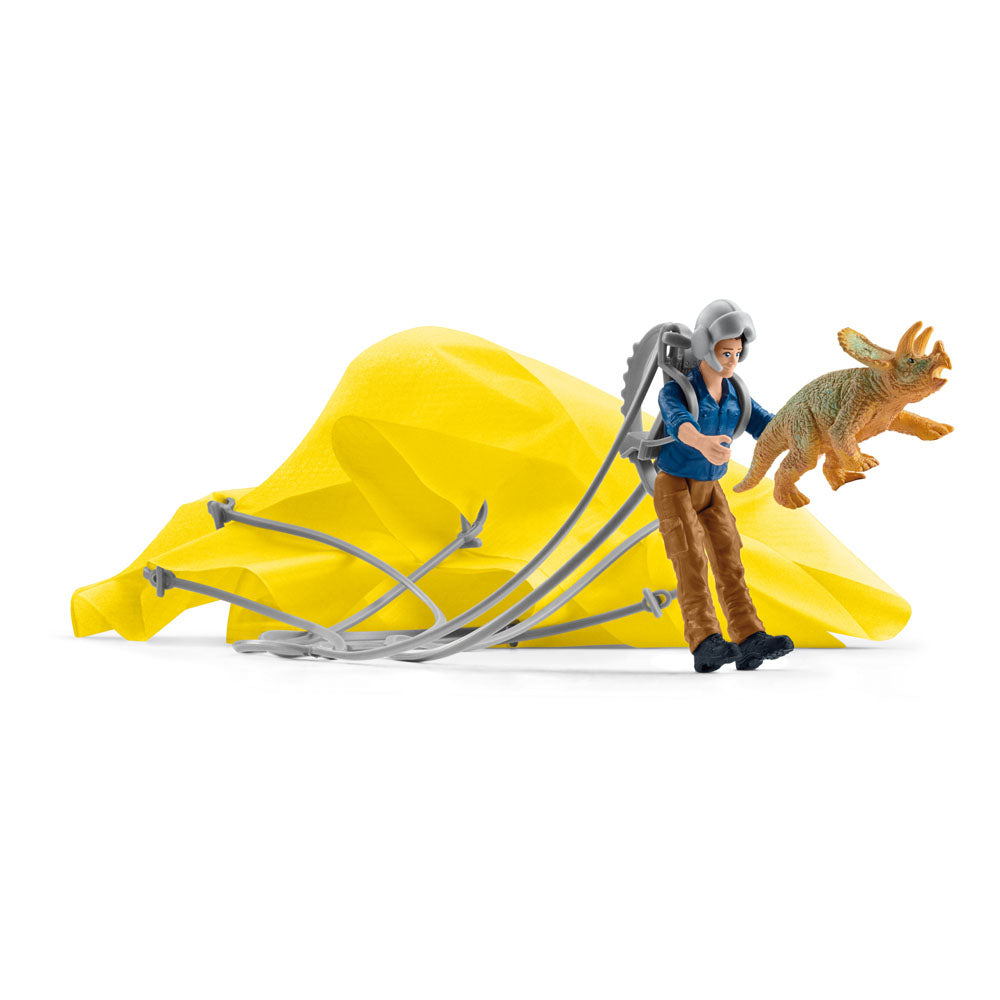 Schleich Dinosaurs Parachute Rescue Toy Playset