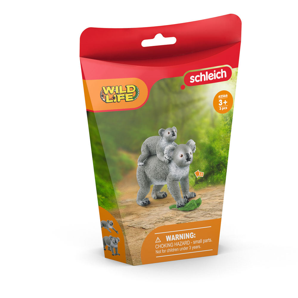 Schleich Wild Life Koala Mother and Baby Toy Figure Set