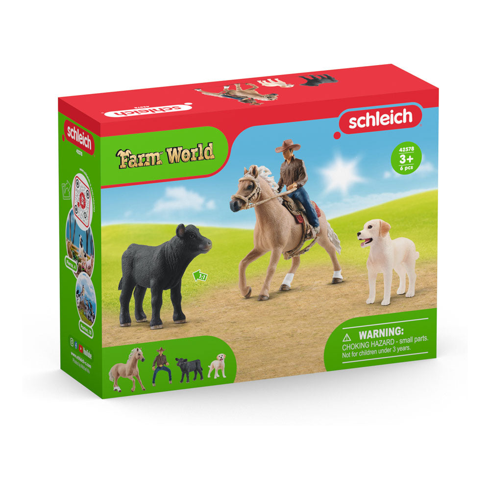 Schleich Farm World Western Riding Adventures Toy Figure Set